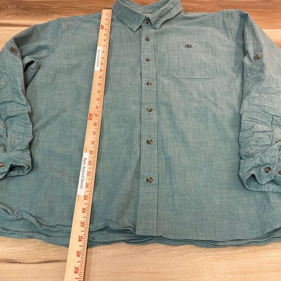 LL Bean Shirt Mens XL Traditional Fit Button Down Canvas Twill Workshirt - Picture 4 of 6